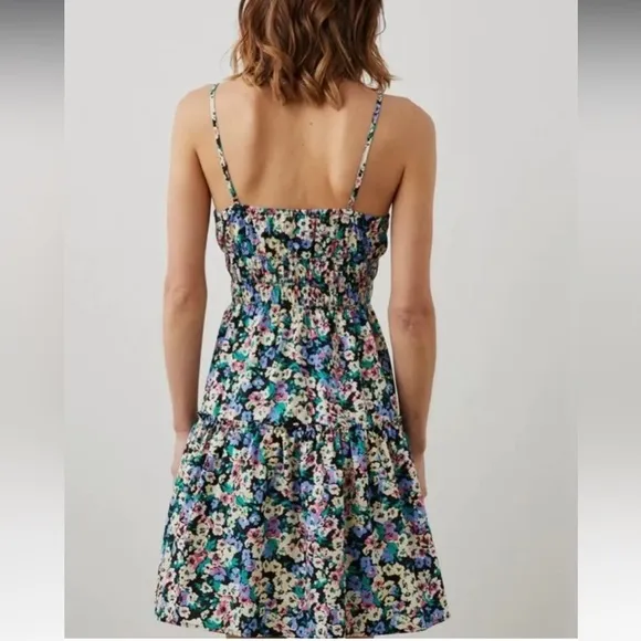 NWOT RAILS Carmen Smock Waist Sundress in Multi Floral Print