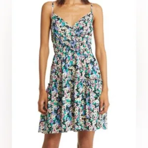 NWOT RAILS Carmen Smock Waist Sundress in Multi Floral Print