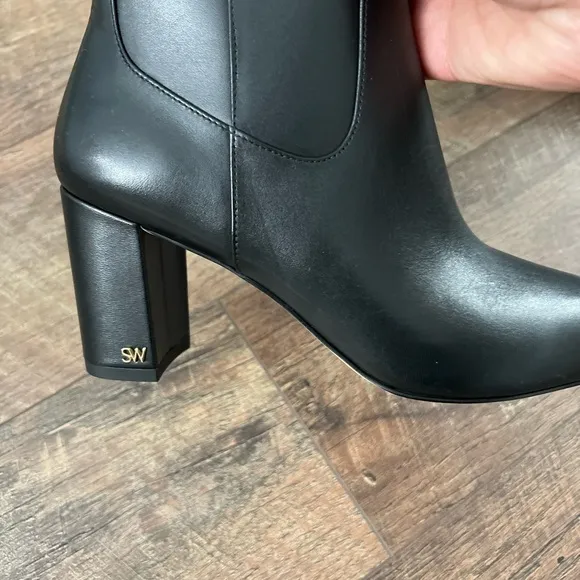 NWOT STUART WEITZMAN Black Leather Tall Boots