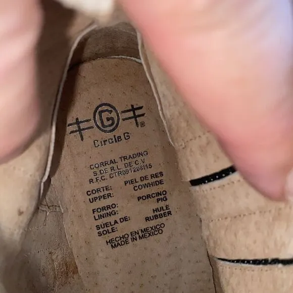 NWOT Circle G boots