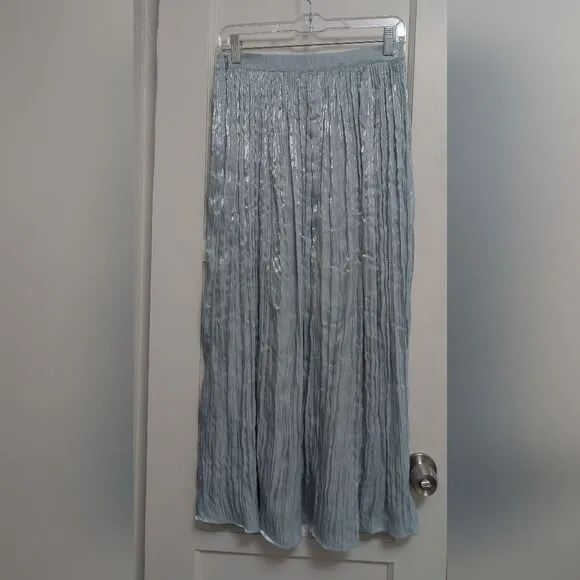 NWOT Free People Vera City Skirt in Aqua Blue Size 6