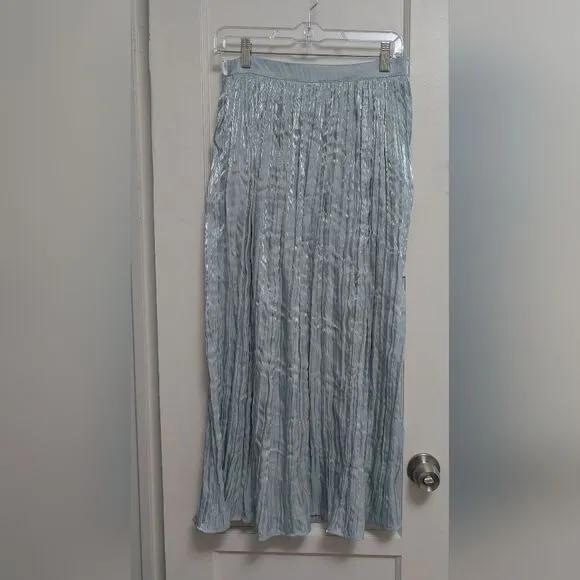 NWOT Free People Vera City Skirt in Aqua Blue Size 6