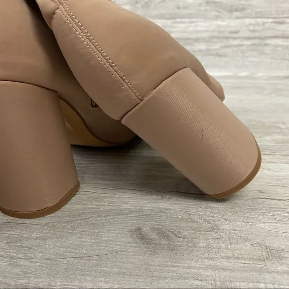 NWOT MissGuided Tan Tall Over the Knee Boots
