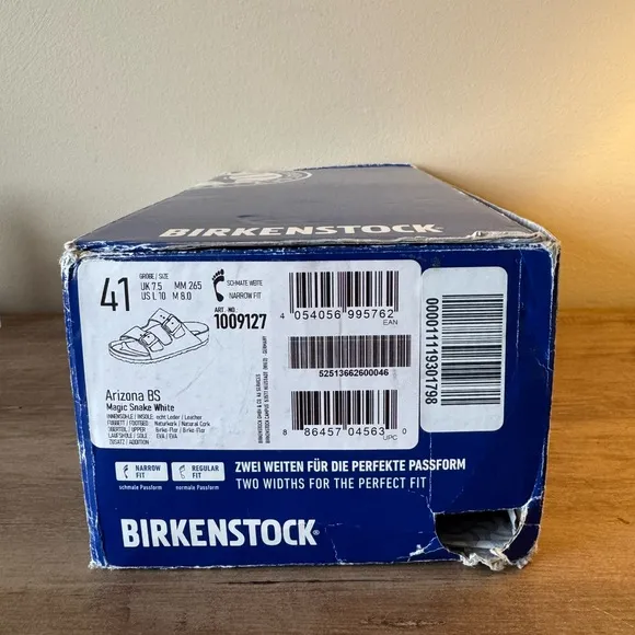 NWT Birkenstock Arizona Sandals in Shiny Magic Snake Print