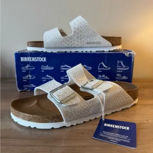 NWT Birkenstock Arizona Sandals in Shiny Magic Snake Print