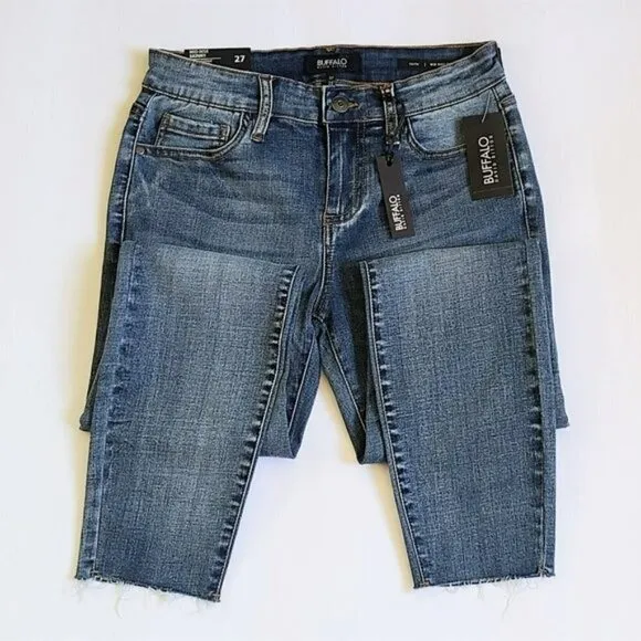 NWT BUFFALO DAVID BITTON Faith Raw Cuff Jeans