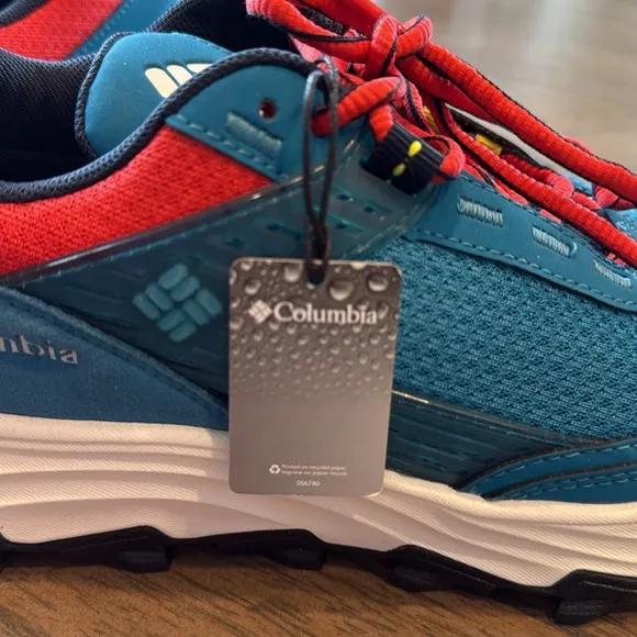 NWT Columbia Hatana Max Outdry Waterproof Men blue shoes size 7