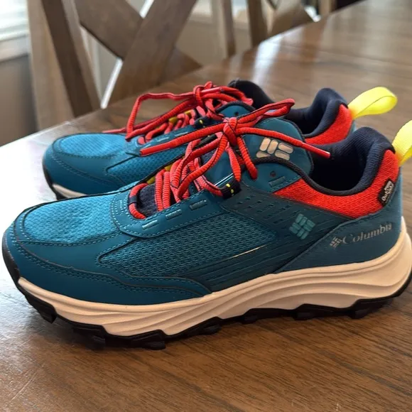 NWT Columbia Hatana Max Outdry Waterproof Men blue shoes size 7
