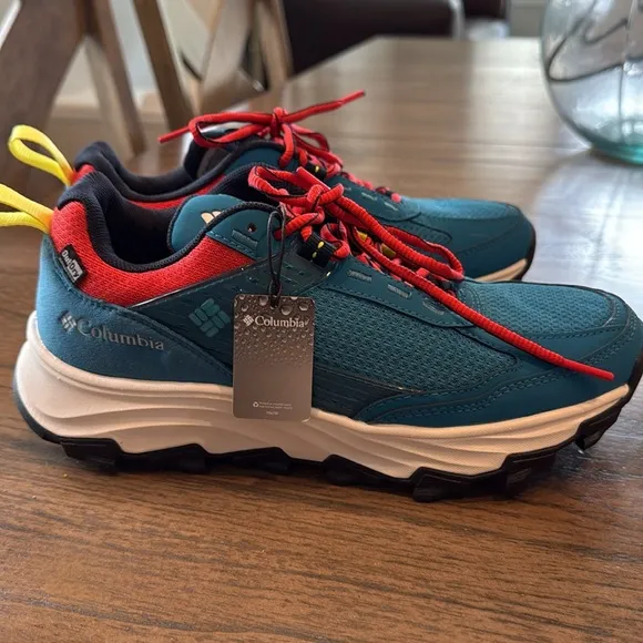 NWT Columbia Hatana Max Outdry Waterproof Men blue shoes size 7