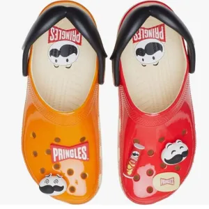 NWT Crocs Unisex-Adult Pringles X Classic Clog, red/orange, Mens 8/womens 10
