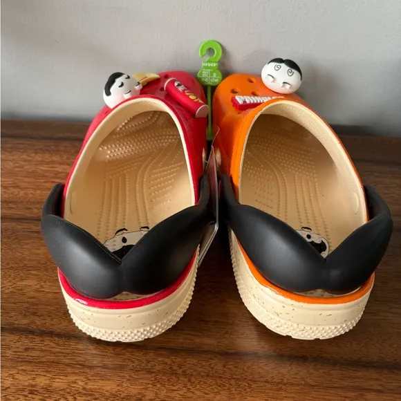 NWT Crocs Unisex-Adult Pringles X Classic Clog, red/orange, Mens 8/womens 10