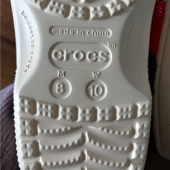 NWT Crocs Unisex-Adult Pringles X Classic Clog, red/orange, Mens 8/womens 10