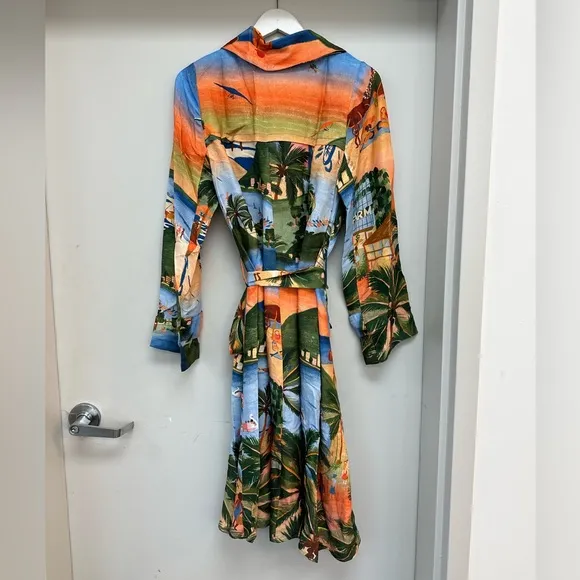 NWT FARM Rio Carioca Lenzing Viscose Midi Dress