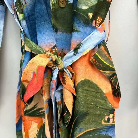 NWT FARM Rio Carioca Lenzing Viscose Midi Dress