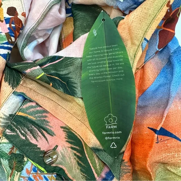 NWT FARM Rio Carioca Lenzing Viscose Midi Dress