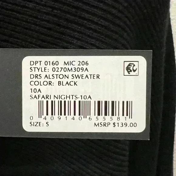 NWT- Gianni Bini Black Sweater Dress-Size Small