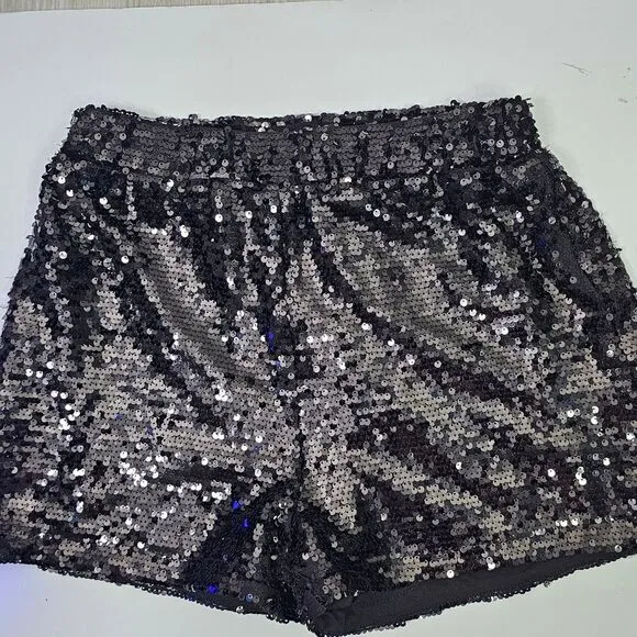 NWT Kancy Kole Black Sequin Short and Blazer Set