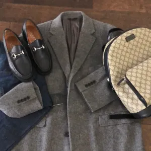 NWT Men’s Brooks Brothers gray wool overcoat