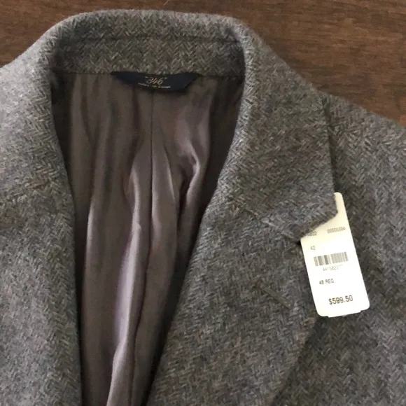 NWT Men’s Brooks Brothers gray wool overcoat