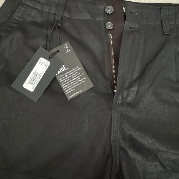 NWT Paige Pleated Mayslie Short Midnight Oil Size 30