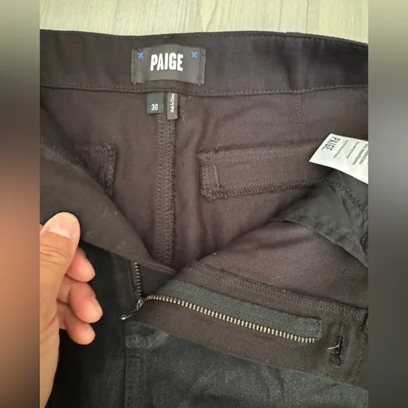 NWT Paige Pleated Mayslie Short Midnight Oil Size 30