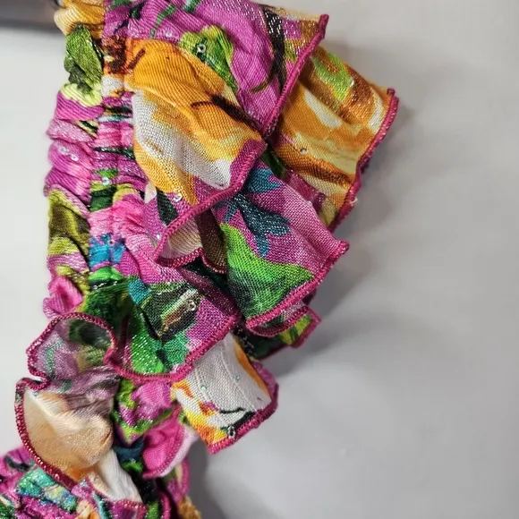NWT PQ Swim Anthropologie Women's Floral Multicolor Maxi Dress Size M/L