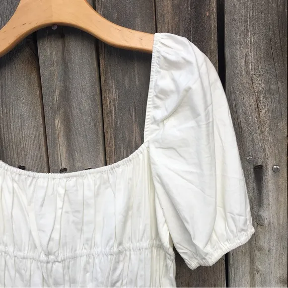 NWT Reformation Woods Mini Dress White M