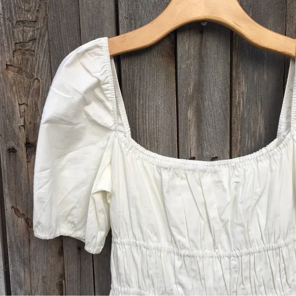 NWT Reformation Woods Mini Dress White M