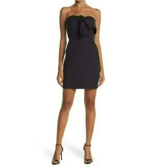 NWT Sam Edelman Bow Strapless Sheath Cocktail Party Mini Dress