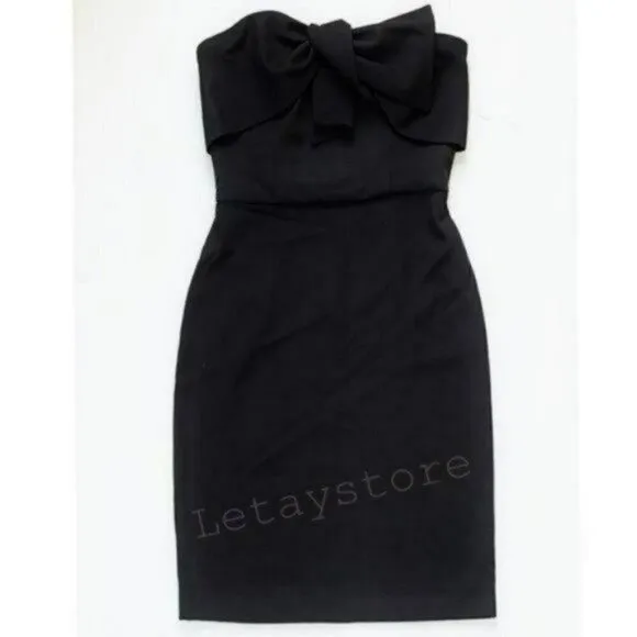 NWT Sam Edelman Bow Strapless Sheath Cocktail Party Mini Dress