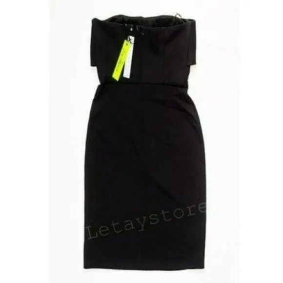 NWT Sam Edelman Bow Strapless Sheath Cocktail Party Mini Dress