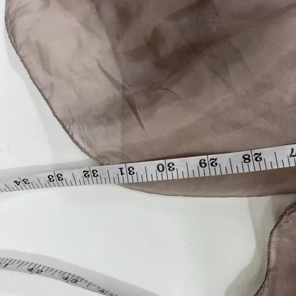 NWT Scandal Women Taupe Bubble Hem Palazzo Stretch Waist Italy Free Pants Size M