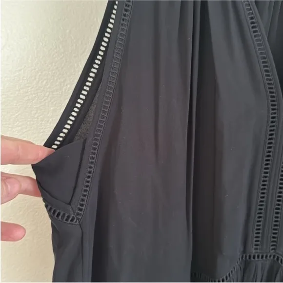 NWT Seafolly Black Ladder Detail Beach Dress size XL