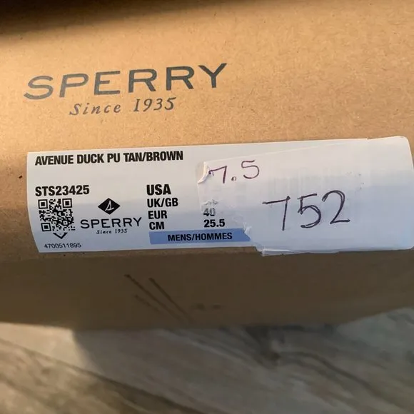 NWT SPERRY TOPSIDER MENS AVENUE WATERPROOF INSULATED TAN/BROWN DUCK BOOTS 7.5