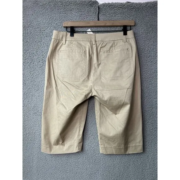 NWT Vince Coin Pocket Bermuda Shorts 6 Small Chino Stretch Tan Brown 30 x 13