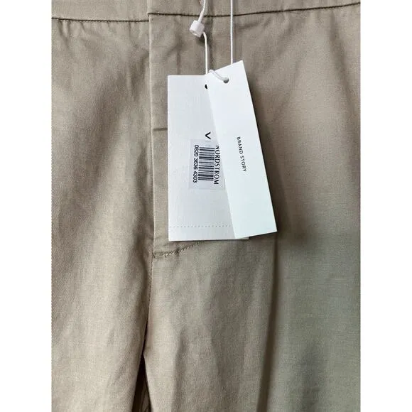 NWT Vince Coin Pocket Bermuda Shorts 6 Small Chino Stretch Tan Brown 30 x 13