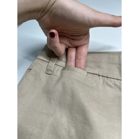 NWT Vince Coin Pocket Bermuda Shorts 6 Small Chino Stretch Tan Brown 30 x 13