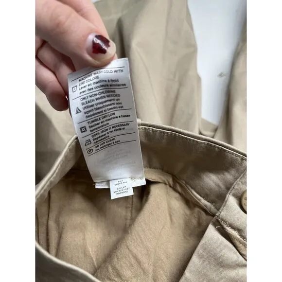 NWT Vince Coin Pocket Bermuda Shorts 6 Small Chino Stretch Tan Brown 30 x 13