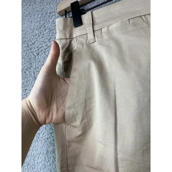 NWT Vince Coin Pocket Bermuda Shorts 6 Small Chino Stretch Tan Brown 30 x 13
