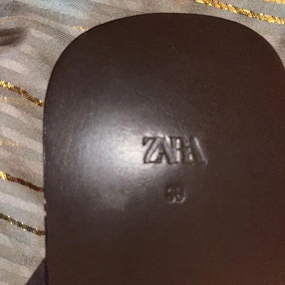 NWT Zara Polished Gemstone Sandals