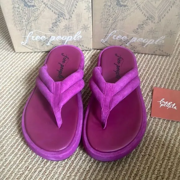 NWT Free people leather flip flop sandals 11
