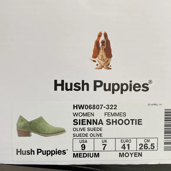 Olive Green Hush Puppies Booties