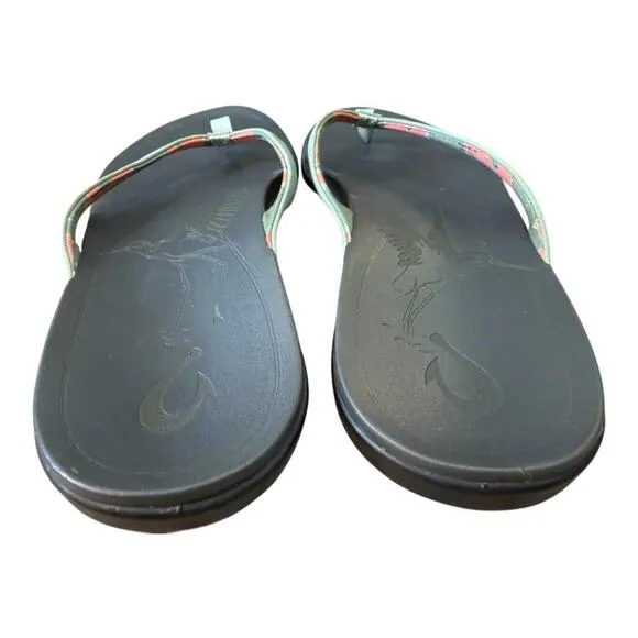 Olukai Ho'Opio Leather Sandal Flip Flop Women size 11