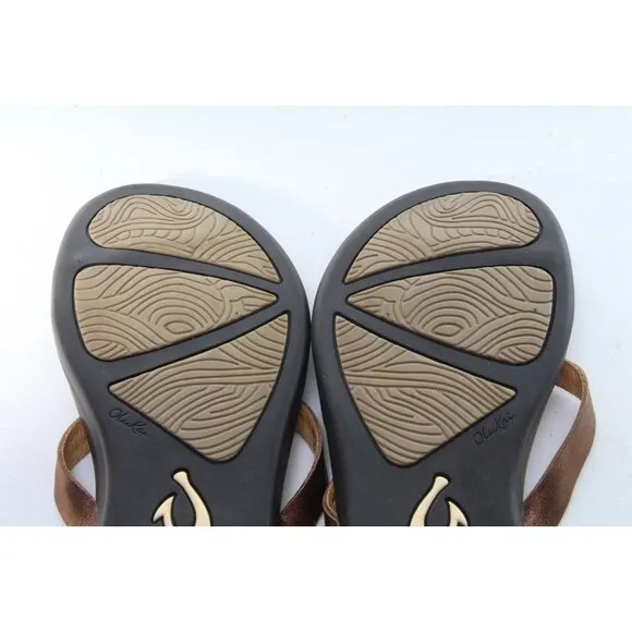 Olukai Ho'opio Leather Sandals Women's Sz 6 Shoes