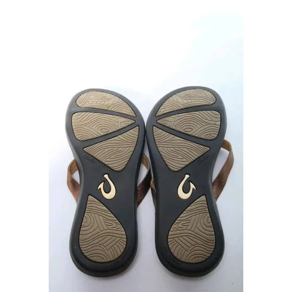 Olukai Ho'opio Leather Sandals Women's Sz 6 Shoes