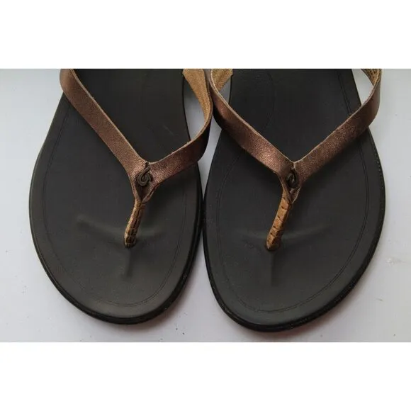 Olukai Ho'opio Leather Sandals Women's Sz 6 Shoes