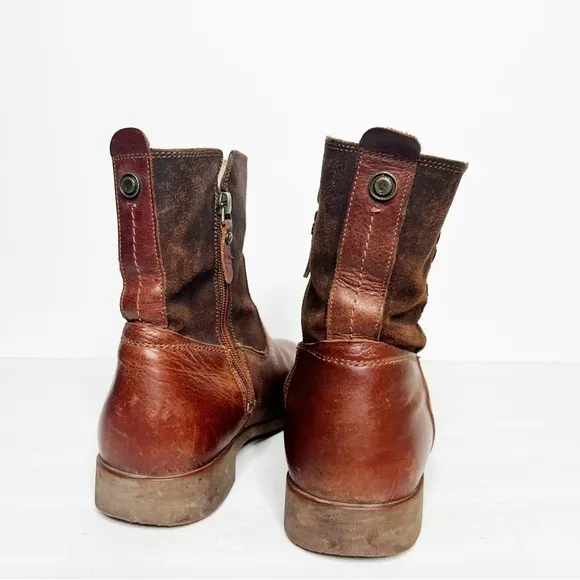 Olukai Kaupili Short Brown Leather Boots Size 7 Women’s
