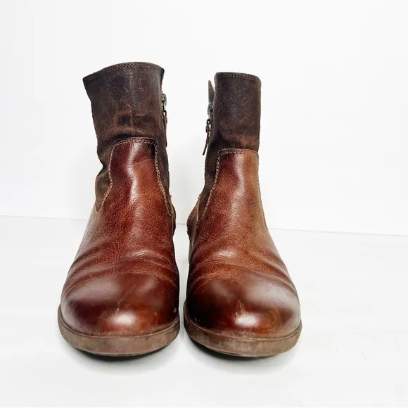 Olukai Kaupili Short Brown Leather Boots Size 7 Women’s