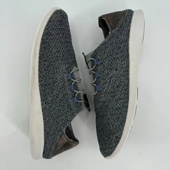 OluKai Men's Alapa Li Blue Gray Knit Slip On Heel Drop Waterproof 8.5 Sneakers