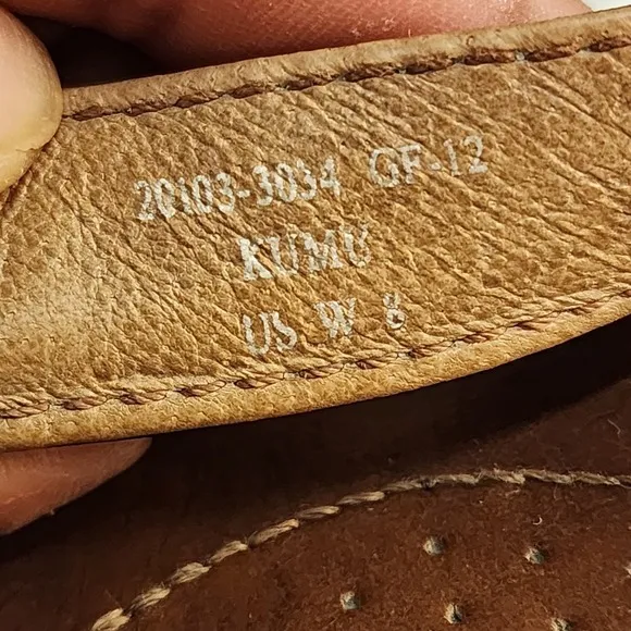 Olukai Men's Brown Kumu Leather Flip Flop Sandals Size W8 — Used, Read Descript